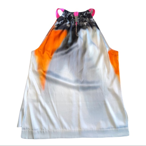 Elie Tahari Women’s Silk Halter-Neck Multicoloured Sleeveless Top Size S… - Picture 2 of 7